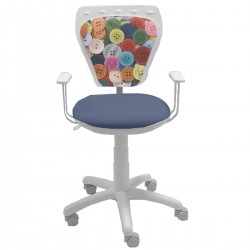 Детски стол Ministyle White Pearl Buttons - Мебели за детска стая