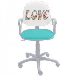 Детски стол Regal White Love - Мебели за детска стая