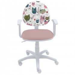 Детски стол Smart White Cats - Мебели за детска стая