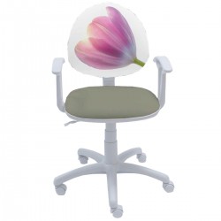 Детски стол Smart White Flower - Мебели за детска стая