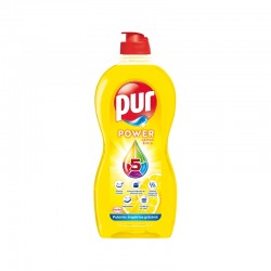 Pur Препарат за миене на съдове Duo Power, лимон, 450 ml - Продукти за баня и WC