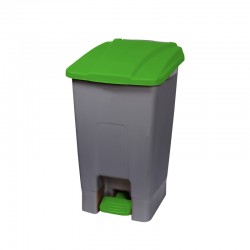 Planet Кош за отпадъци, за разделно събиране, с педал, пластмасов, 70 L, зелен - Кухненски аксесоари и прибори