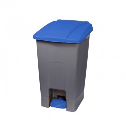 Planet Кош за отпадъци, за разделно събиране, с педал, пластмасов, 70 L, син - Кухненски аксесоари и прибори