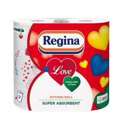 Regina Кухненска ролка Love Decorated, целулоза, трипластова, 175 g, 2 броя - Кухненски аксесоари и прибори