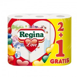 Regina Кухненска ролка Love Decorated, целулоза, 175 g, 3 броя - Кухненски аксесоари и прибори