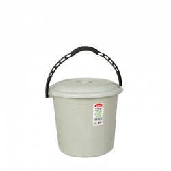 Planet Кофа с капак, 15 L, сива - Продукти за баня и WC