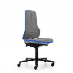 Bimos Индустриален ергономичен стол Neon 9573, сив и син - Столове
