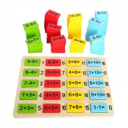 Small Foot Дъска Задачи по математика, с плочки, дървен, 111 части - Офис аксесоари