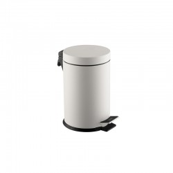 Dayco Кош за отпадъци, с педал, метален, ø18 х 29 cm, 5 L, бял - Кухненски аксесоари и прибори