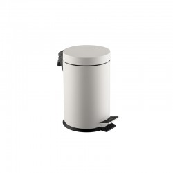 Dayco Кош за отпадъци, с педал, метален, ø22 х 36 cm, 12 L, бял - Кухненски аксесоари и прибори