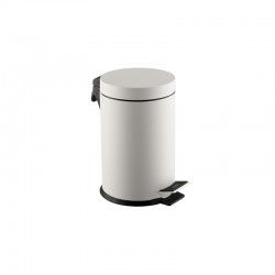 Dayco Кош за отпадъци, с педал, метален, ø27.5 х 44 cm, 20 L, бял - Кухненски аксесоари и прибори