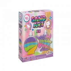 Grafix Комплект за пясъчно изкуство, с 6 цвята пясък, асорти - Декорация