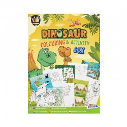 Grafix Книжка за оцветяване и дейности Динозавър, А4, 64 страници - Декорация