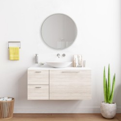 Стенно огледало Modugno,  40см,  бял цвят - Огледала