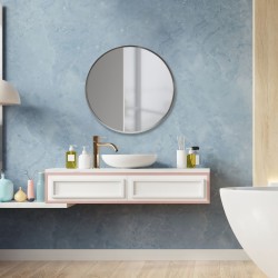 Стенно огледало Modugno,  50см,  сребро цвят - Огледала