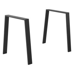 Table Frame Set of 2 55/75x72cm Black - Видео и Мултимедия