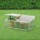 Cold Frame with Divided Roof 100x60x40 cm Aluminium Polycarbonate