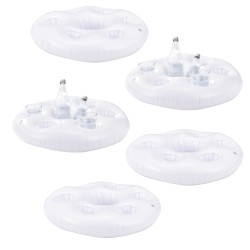 Set of 5 Inflatable Drink Holders for the Pool - Видео и Мултимедия