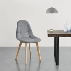 Dining Chair Kopparberg Set of 2 Light Grey - Столове