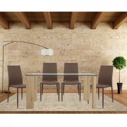 Сет маса Morgan 140х80 см и 4 стола Teta - coffee Memo.bg - Комплекти маси и столове