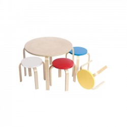 Сет детска маса с 4 стола Memo.bg Kids Fun - Мебели за детска стая