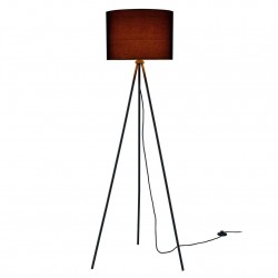 Елегантна интериорна лампа със стойка Philadelphia, Триножник 1 x E27 - 40W -Черен - Осветителни тела