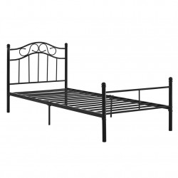 Двойно легло с метална рамка - Черно - 200 x 120см - Sonata G