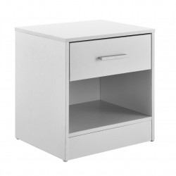Нощно шкафче / Офис -Комод с едно чекмедже 36,5 x 29,5 x 38 см - Бяло - Нощни шкафчета