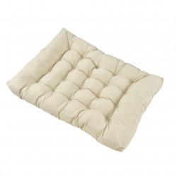 Възглавница седалка за мебели от палети, 120 x 80 x 12 cm Кремав, Водонепромокаем материал - Sonata G