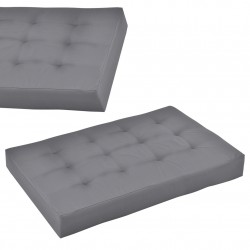Възглавница за сядане за мебели от палети 120 x 80 x 15 cm, Сив - Sonata G