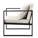 2 бр. Дизайнерски фотьойл 70 x 60 см с допълнителна възглавница - Бежов -