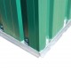 Sonata Градинска барака за съхранение, зелен метал, 204x132x186 см -