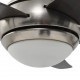 Sonata Декоративен вентилатор за таван с осветление, 128 см, кафяв -
