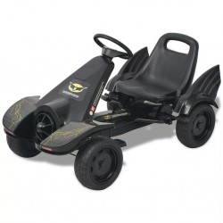 Sonata Детски картинг с педали, с регулируема седалка, черен - Детски превозни средства