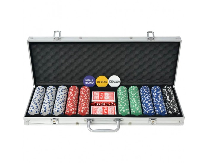 Sonata Покер комплект с 500 чипа, алуминий -