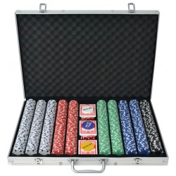 Sonata Покер комплект с 1000 чипа, алуминий - Спортни Игри