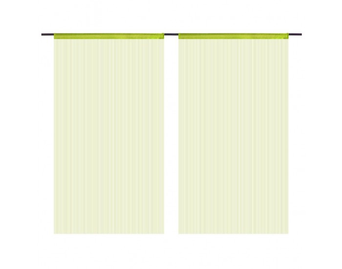 Sonata Пердета ресни, 2 бр, 100x250 см, зелени -