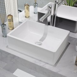 Sonata Керамична мивка, бяла, 41x30х12 см - Мивки и Смесители