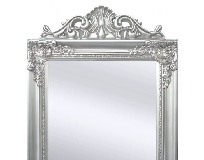 Sonata Свободностоящо огледало, бароков стил 160х40 см, сребристо -