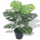 Sonata Изкуствено растение монстера със саксия, 45 см, зелено -