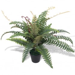Sonata Изкуствено растение папрат със саксия, 60 см, зелено - Изкуствени цветя