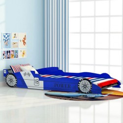 Sonata Детско легло “състезателна кола“, 90x200 cм, синьо - Мебели за детска стая