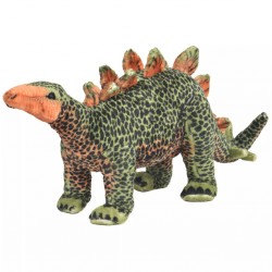 Sonata Плюшен динозавър стегозавър за яздене, зелено и оранжево, XXL - Детски играчки