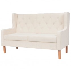 Sonata 2-местен диван от плат, кремавобял - Мека мебел