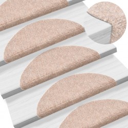 Sonata Самозалепващи стелки за стъпала, 15 бр, 54x16x4 см, кафяви - Килими, Мокети и Подложки