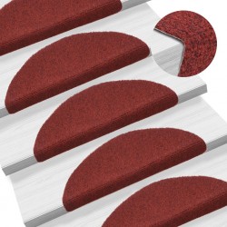 Sonata Самозалепващи стелки за стъпала, 15 бр, 54x16x4 см, червени - Килими, Мокети и Подложки