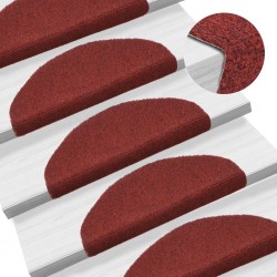 Sonata Самозалепващи стелки за стъпала, 15 бр, 65x21x4 см, червени - Килими, Мокети и Подложки