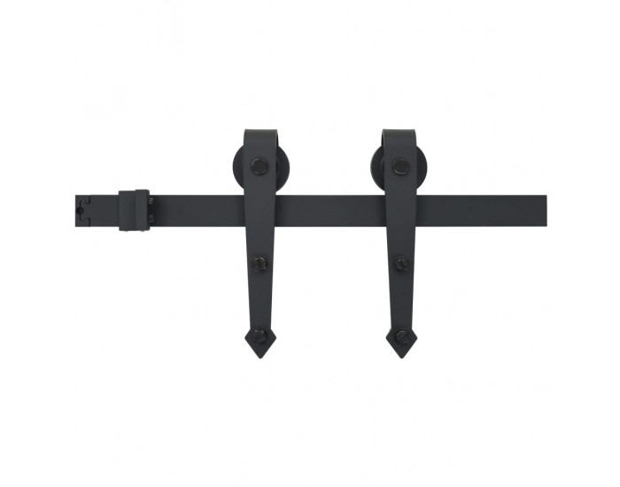 Sonata Комплект механизъм за плъзгаща врата, 183 см, стомана, черен -