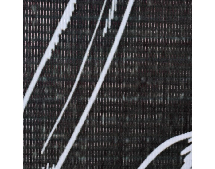 Sonata Сгъваем параван за стая, 120x170 см, пера, черно и бяло -