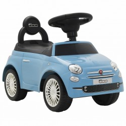 Sonata Детска кола за яздене "Fiat 500" синя - Детски превозни средства